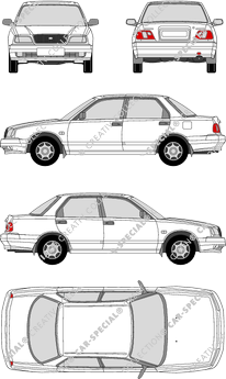 Daihatsu Applause Limousine, 1987–2000 (Daih_001)