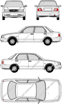 Daihatsu Applause, Limousine, 4 Doors (1987)