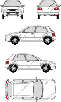 Daihatsu Charade, Hatchback, 5 Doors