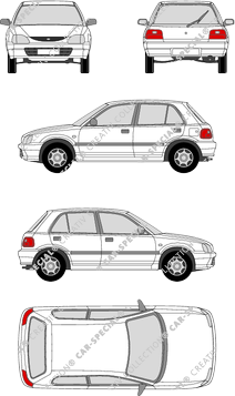 Daihatsu Charade, Kombilimousine, 5 Doors