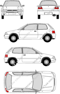 Daihatsu Charade, 1993–2000 (Daih_004)