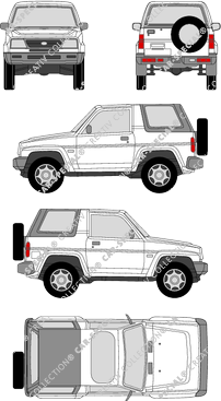 Daihatsu Feroza, Cabriolet, 2 Doors (1994)