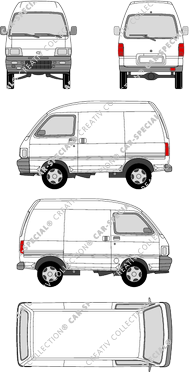 Daihatsu Hijet Lieferwagen, 1994–1999 (Daih_013)