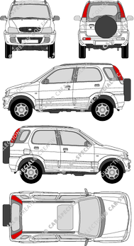 Daihatsu Terios Kombi, 1997–2006 (Daih_018)