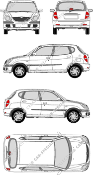 Daihatsu Sirion, 2002–2005 (Daih_021)