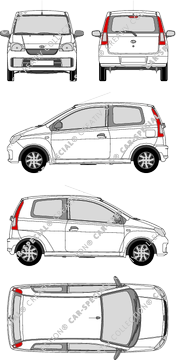 Daihatsu Cuore, Kombilimousine, 3 Doors (2003)