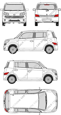 Daihatsu Materia Hatchback, 2007–2010 (Daih_028)