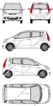 Daihatsu Cuore, Kombilimousine, 5 Doors (2007)