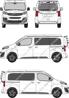 Dethleffs Crosscamp Opel Zafira Life, Camper, Rear Flap, 2 Sliding Doors (2020)