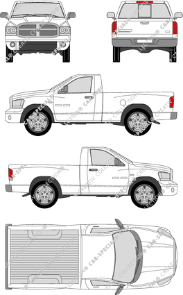 Dodge Ram Pick-up, 2006–2009 (Dodg_004)