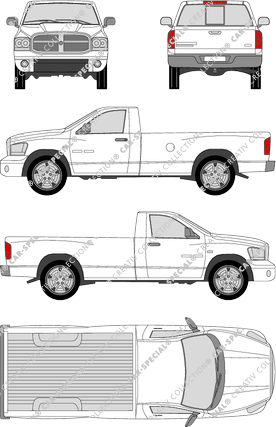 Dodge Ram 1500, 1500, Pick-up, lang, Einzelkabine, 2 Doors (2006)