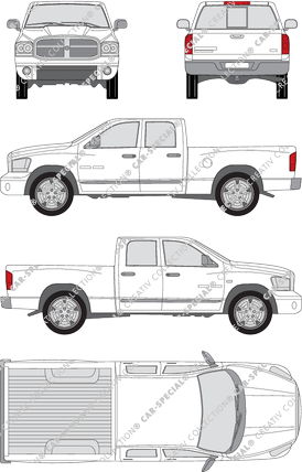 Dodge Ram 1500, 1500, Pick-up, kurz, Doppelkabine, 4 Doors (2006)