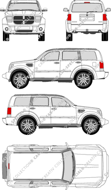 Dodge Nitro combi, 2007–2011 (Dodg_008)