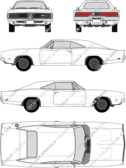 Dodge Charger Coupé, 1969–1971 (Dodg_014)