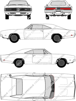 Dodge Charger, Coupé, 2 Doors (1969)