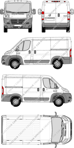 Dodge Ram Promaster, furgón, L1H1, Rear Wing Doors, 2 Sliding Doors (2014)