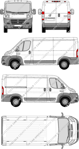 Dodge Ram Promaster, van/transporter, L2H1, Rear Wing Doors, 1 Sliding Door (2014)