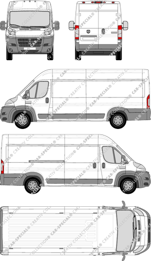 Dodge Ram Promaster, van/transporter, L4H2, Rear Wing Doors, 1 Sliding Door (2014)