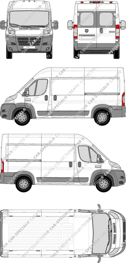 Dodge Ram Promaster van/transporter, current (since 2014) (Dodg_030)