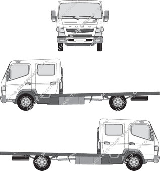 FUSO Canter, Chassis for superstructures, double cab (2012)