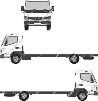 FUSO Canter Chassis for superstructures, current (since 2021) (FUSO_005)