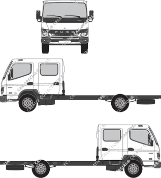 FUSO Canter Chassis for superstructures, current (since 2021) (FUSO_006)