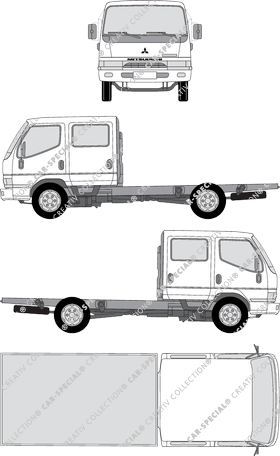 FUSO Canter Châssis pour superstructures, 1996–2005 (FUSO_008)