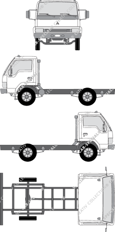 FUSO Canter Chassis for superstructures, 1996–2005 (FUSO_009)
