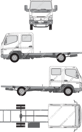 FUSO Canter Chassis for superstructures, 2006–2012 (FUSO_010)