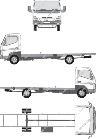 FUSO Canter 65 Comfort, 65, Comfort, Telaio per sovrastrutture, Einzelkabine (2006)