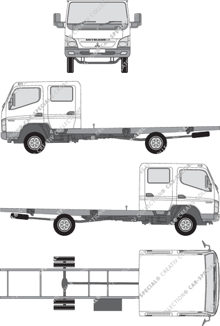 Mitsubishi FUSO Canter Fahrgestell für Aufbauten, 2006–2012 (FUSO_013)