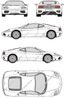 Ferrari F360 Challenge, Challenge, Coupé, 2 Doors (2005)