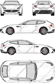 Ferrari FF, Combi coupé, 3 Doors (2012)