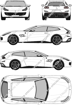 Ferrari GTC4 Lusso Shooting Brake, actuel (depuis 2017) (Ferr_011)