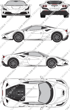 Ferrari F8 Tributo, actuel (depuis 2019) (Ferr_016)