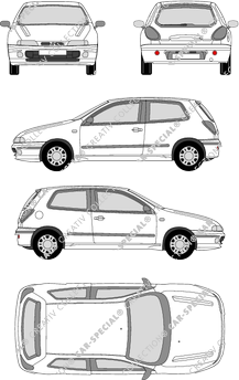Fiat Bravo Hatchback, 1995–2001 (Fiat_004)