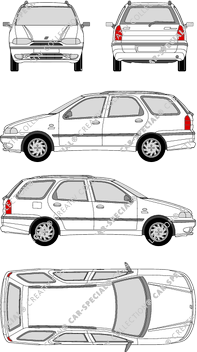 Fiat Palio Weekend combi, 1996–2001 (Fiat_012)