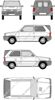 Fiat Panda Van, Van, Kombilimousine, 3 Doors (1986)