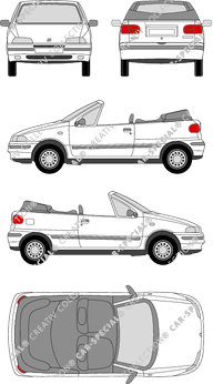 Fiat Punto, Descapotable, 2 Doors (1997)