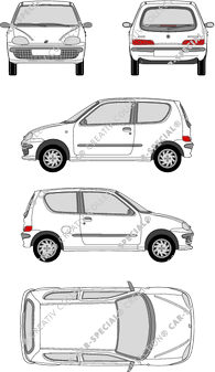 Fiat Seicento Kombilimousine, 2000–2005 (Fiat_018)