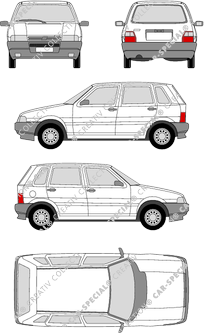 Fiat Uno Hayon, 1989–1995 (Fiat_024)