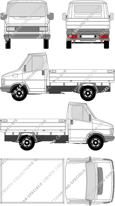 Fiat Ducato, Pritsche, Radstand normal, Einzelkabine (1984)