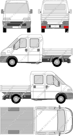 Fiat Ducato, platform, medium wheelbase, double cab (1994)