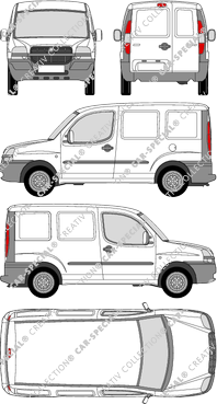 Fiat Doblò Serienmodell, Serienmodell, furgone, Rear Wing Doors (2001)