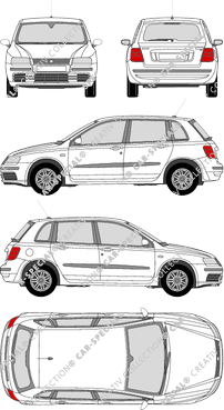 Fiat Stilo station wagon, 2001–2004 (Fiat_071)