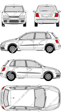 Fiat Stilo, Kombi, 5 Doors (2001)