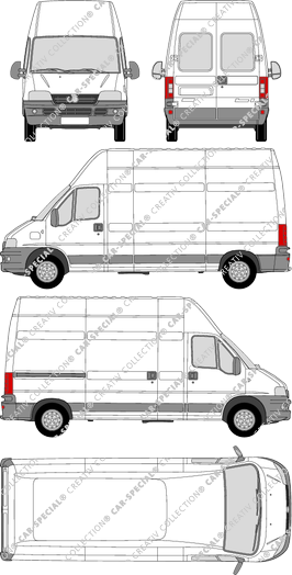 Fiat Ducato, Kastenwagen, L3H3, 1 Sliding Door (2002)