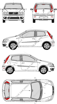 Fiat Punto Hatchback, 2003–2007 (Fiat_104)