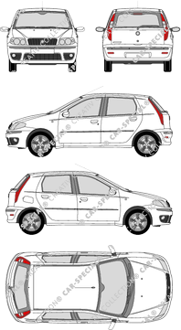 Fiat Punto Hatchback, 2003–2007 (Fiat_105)
