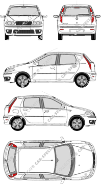 Fiat Punto, Kombilimousine, 5 Doors (2003)